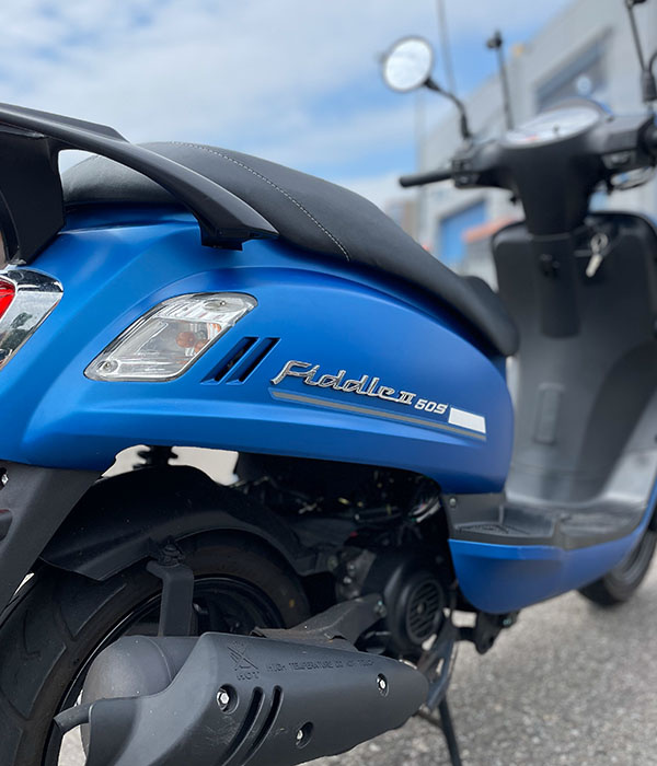 Sym Fiddle 2 45KM/U Matblauw 2022