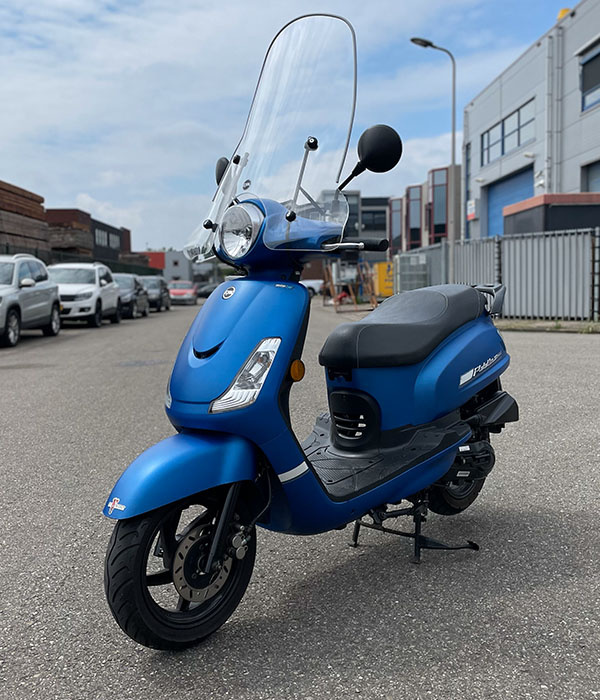 Sym Fiddle 2 45KM/U Matblauw 2022