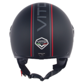 Vito Jethelm Matzwart Fashion met rode striping
