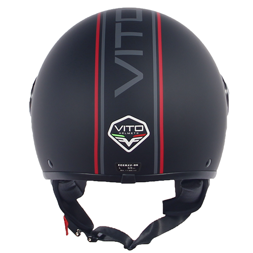 Vito Jethelm Matzwart Fashion met rode striping