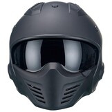 Scooterhelm Streetfighter Matzwart