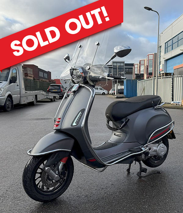 Vespa Sprint Sport 45km/u Mat Grijs 2023
