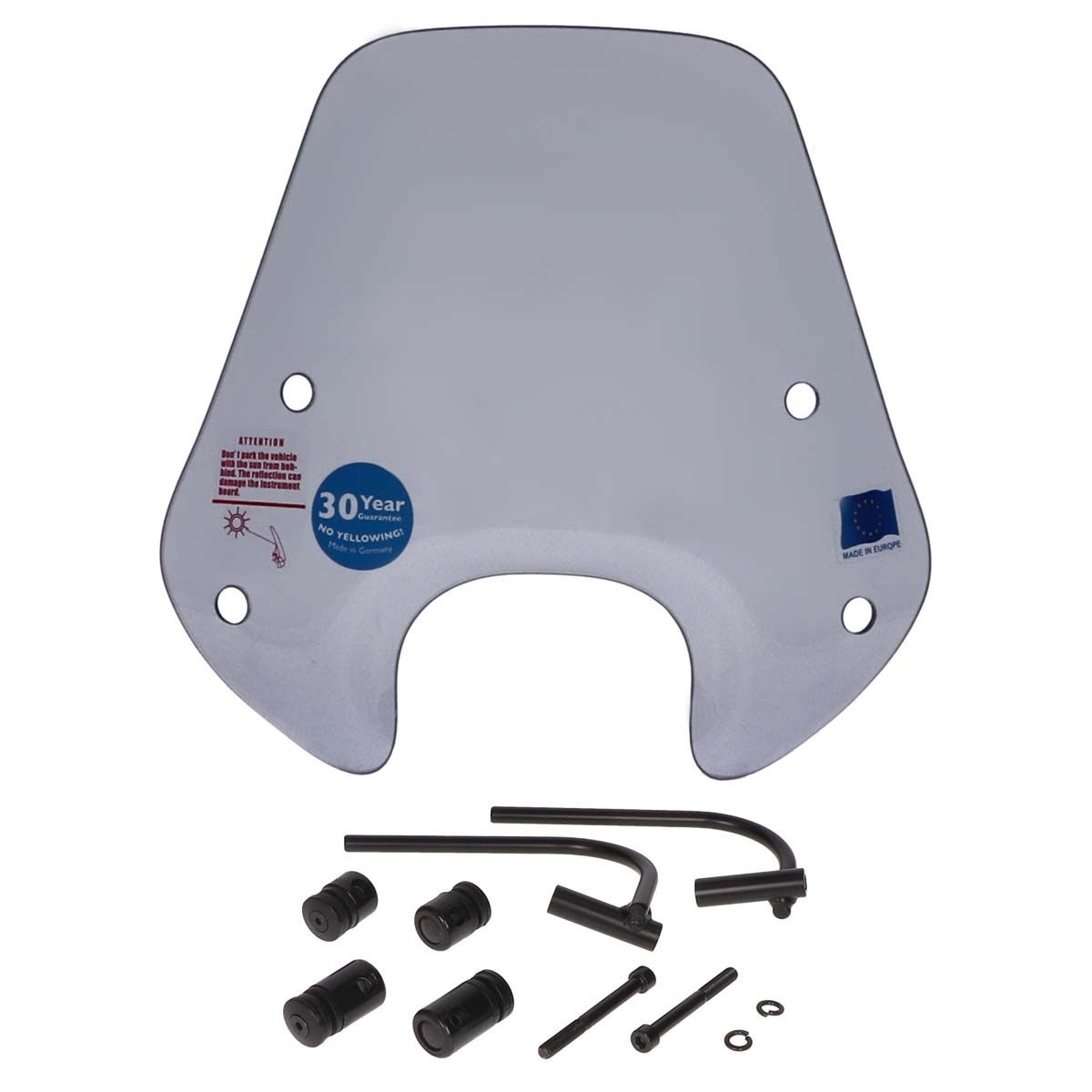 Windscherm laag imitatie smoke Piaggio Zip