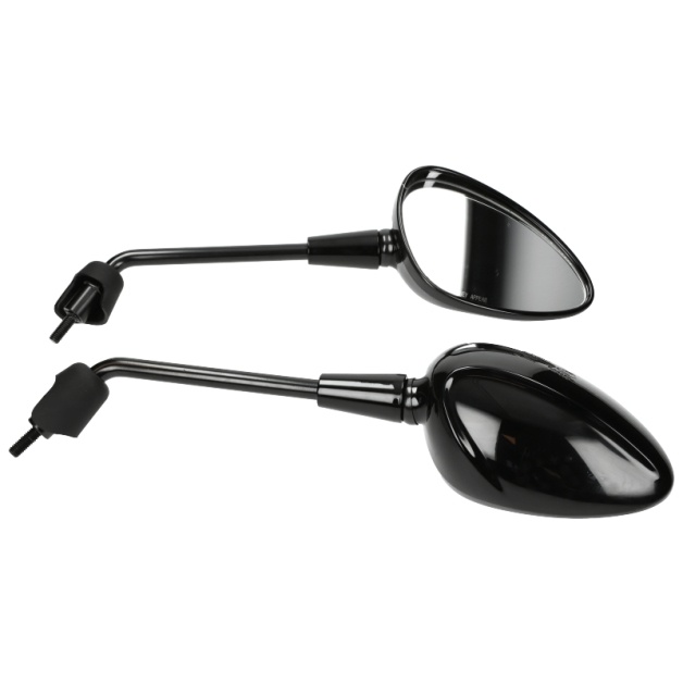 Spiegelset lang model Vespa Sprint Glanzend Zwart