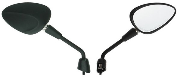 Spiegelset kort model Vespa Sprint Matzwart
