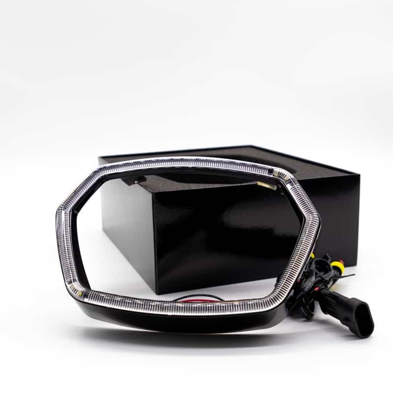 Led rand rondom de koplamp Vespa Sprint Glans Zwart