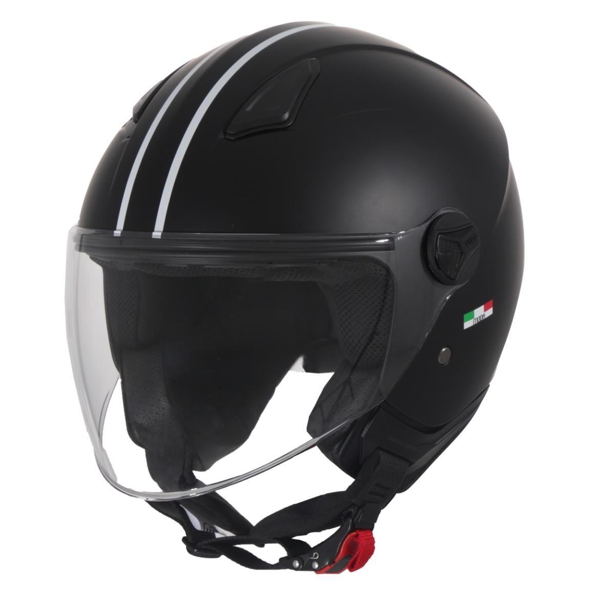 Kinderhelm YL 50-51cm Vito Ambino Mat Zwart
