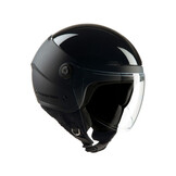helm XL tucano demi-jet el 'pop L zwartglans/ zwart mat