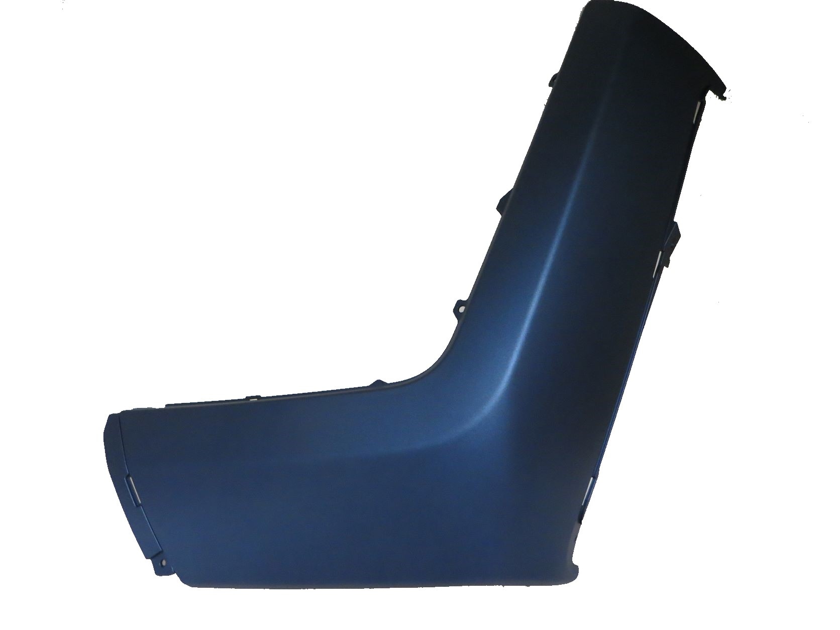 front links mat blauw