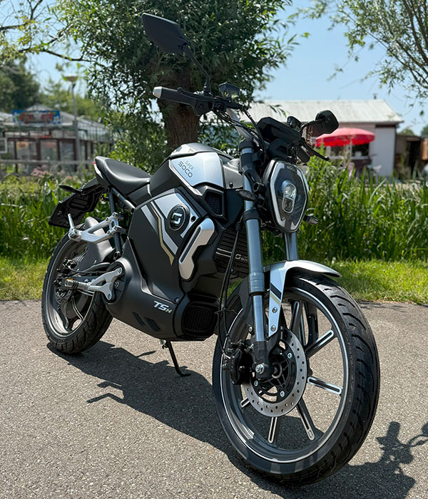 Super Soco TSX Elektrische bromfiets Silver Black 45km