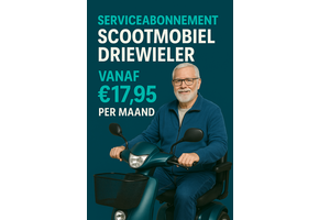 Scootmobiel - Service Abonnement per maand scootmobiel driewieler