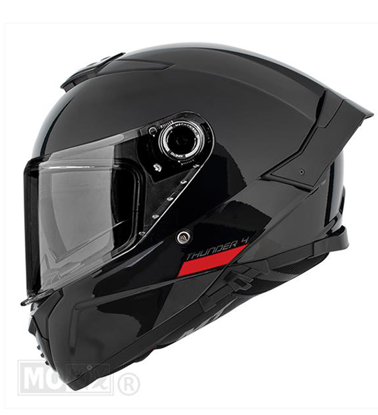 Scooterhelm integraal glanzend zwart