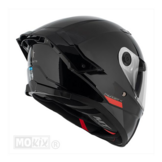 Scooterhelm integraal glanzend zwart