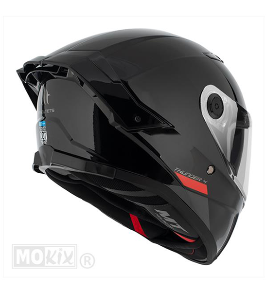Scooterhelm integraal glanzend zwart