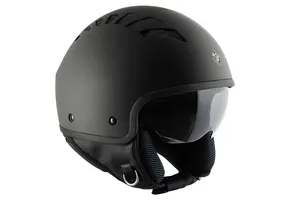 Scooterhelm met zonnevizier M Matzwart Jet Tucano El Fresh