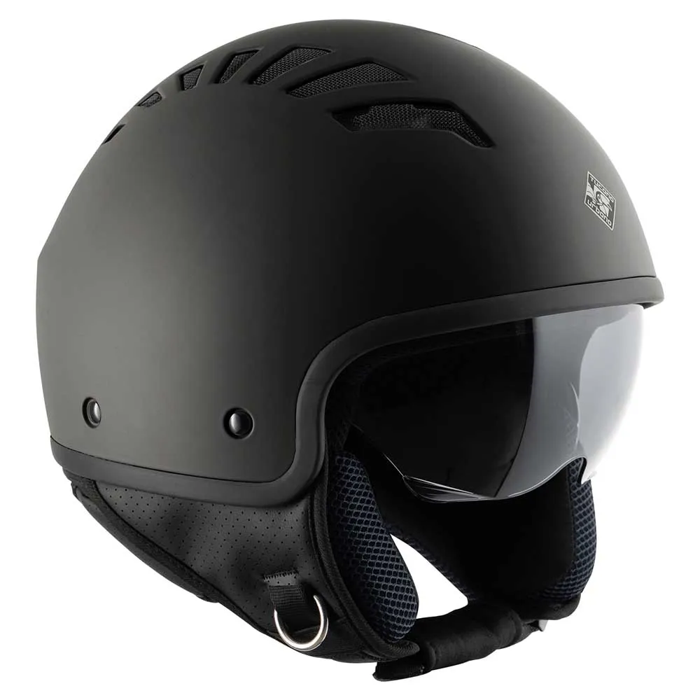 Scooterhelm met zonnevizier M Matzwart Jet Tucano El Fresh
