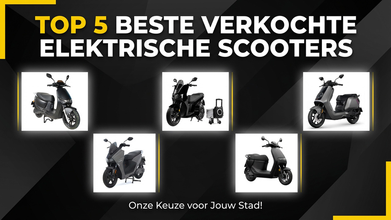 Best verkochte elektrische scooter 2025 & 2026 – Top 5 voor woon-werkverkeer