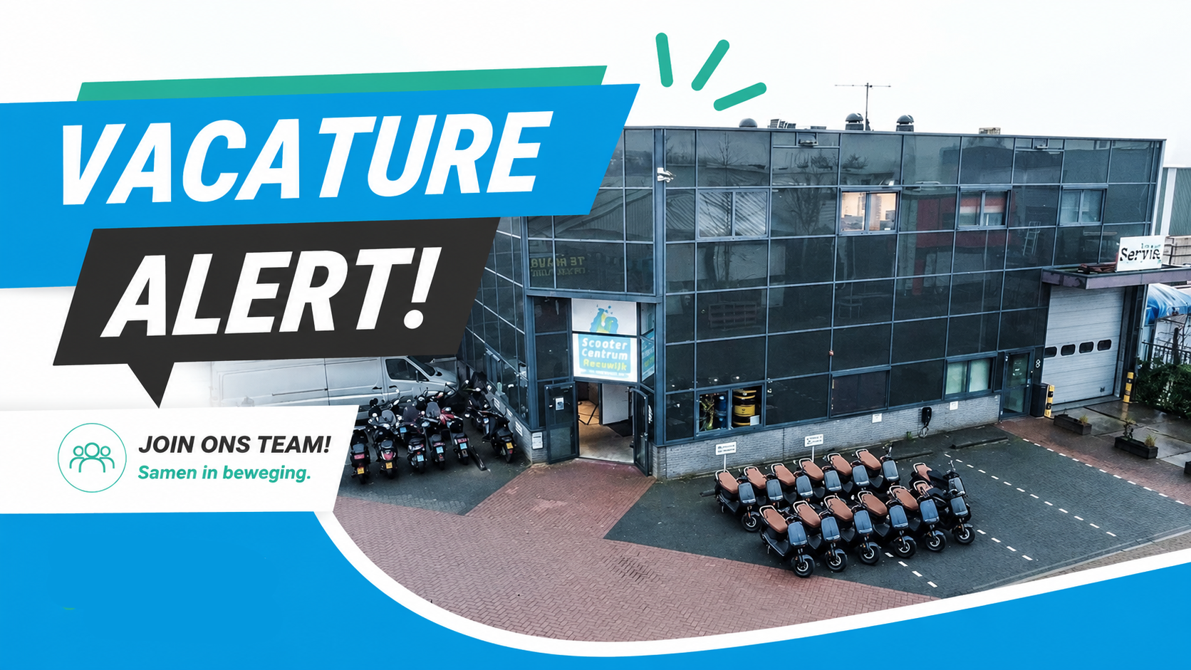 Werken bij Scootercentrum? We groeien hard en zoeken nieuwe collega's!