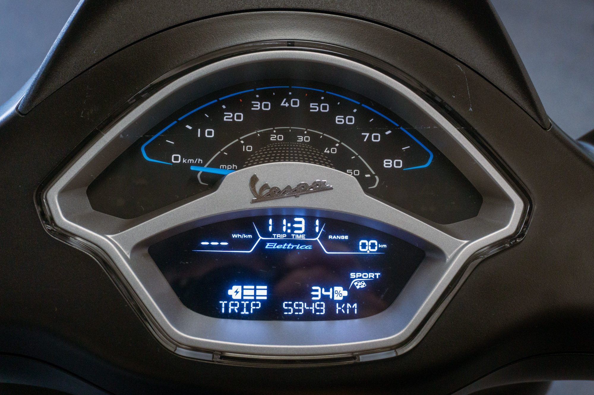 Vespa Sprint S Elettrica Nero Matt 45km/u - 2024