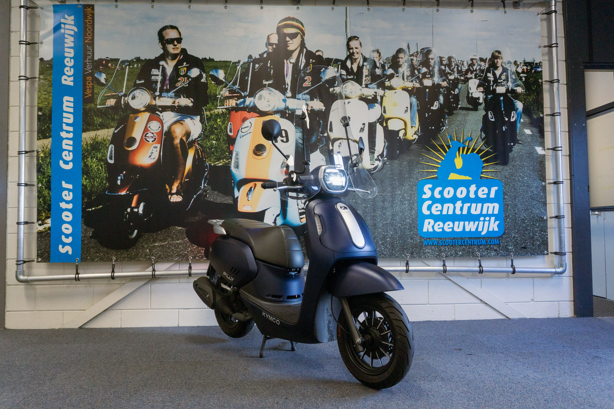 Kymco Filly 45km/u Matblauw - 2026