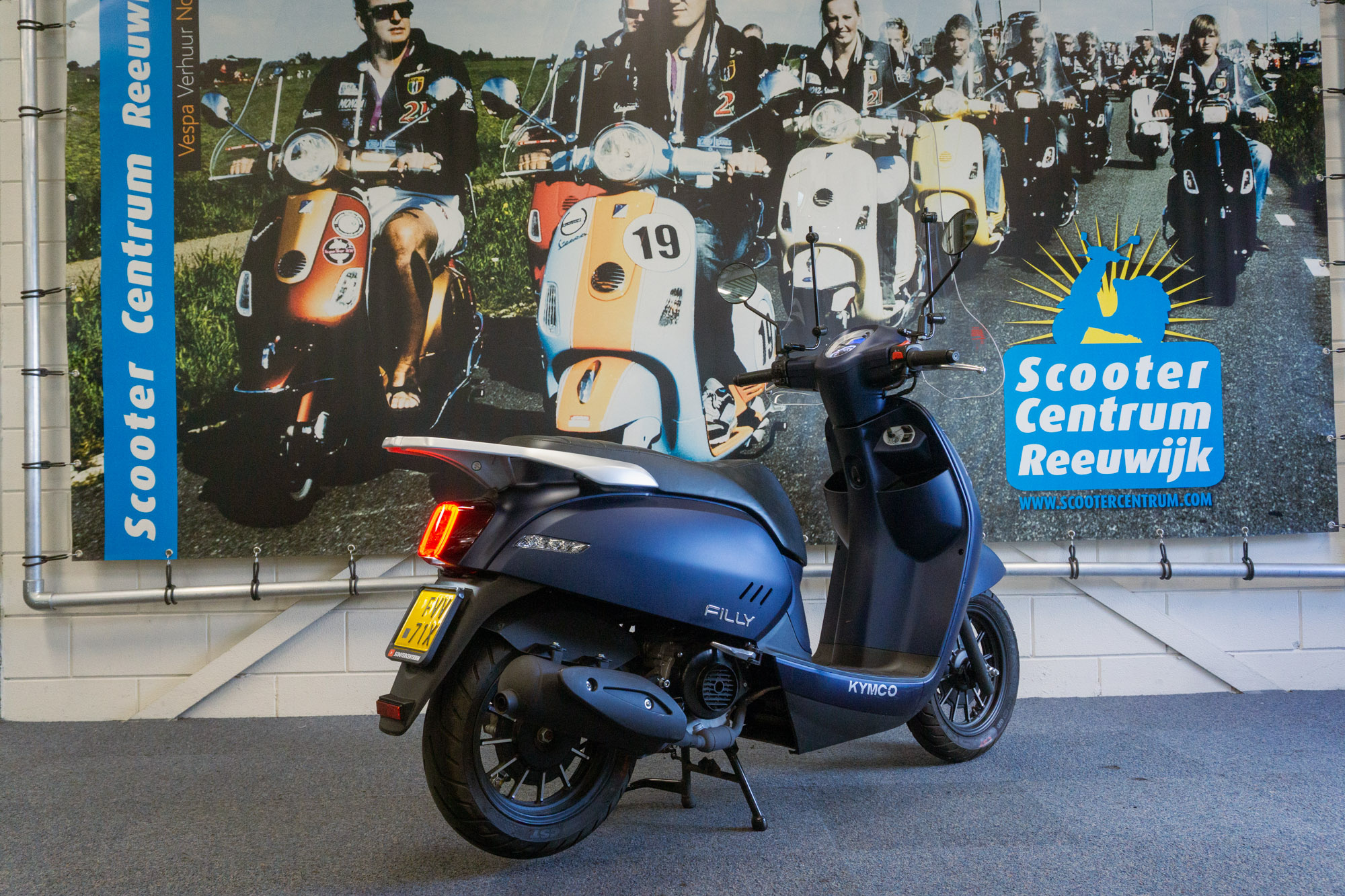 Kymco Filly 45km/u Matblauw - 2026