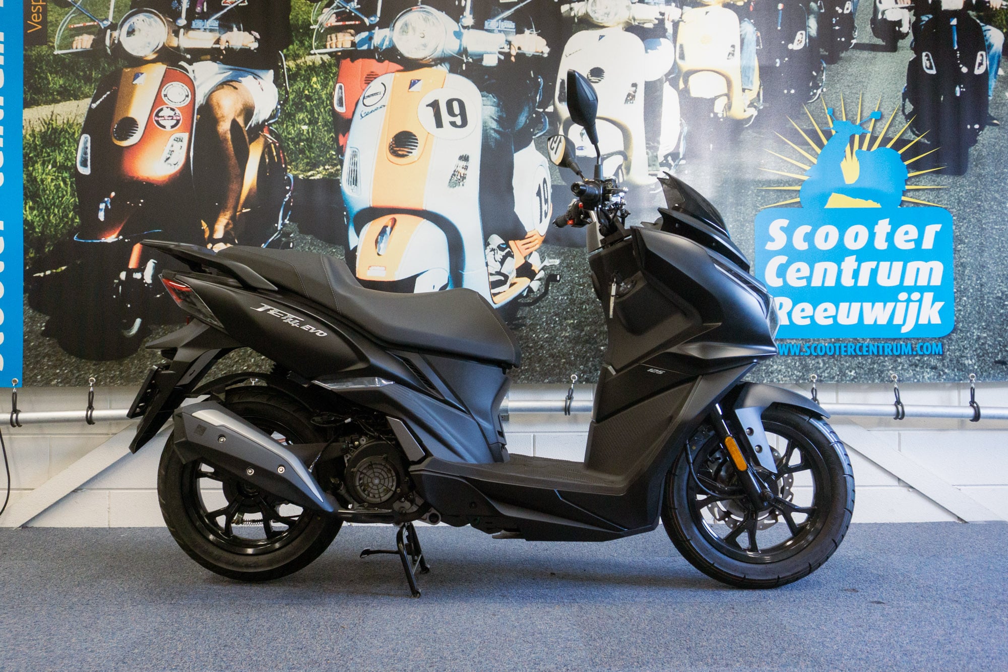 SYM Jet 14 EVO 125 AC Matzwart - 2026