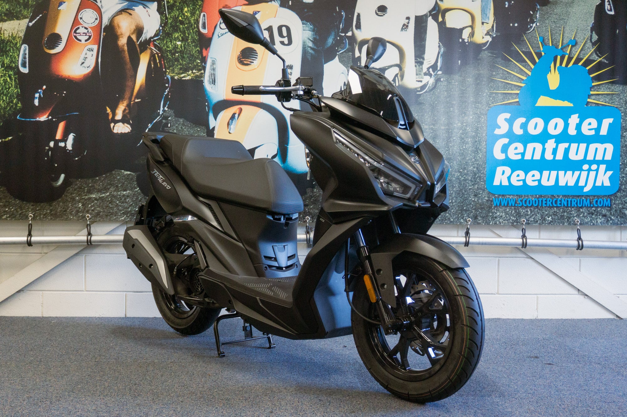SYM Jet 14 EVO 125 AC Matzwart - 2026