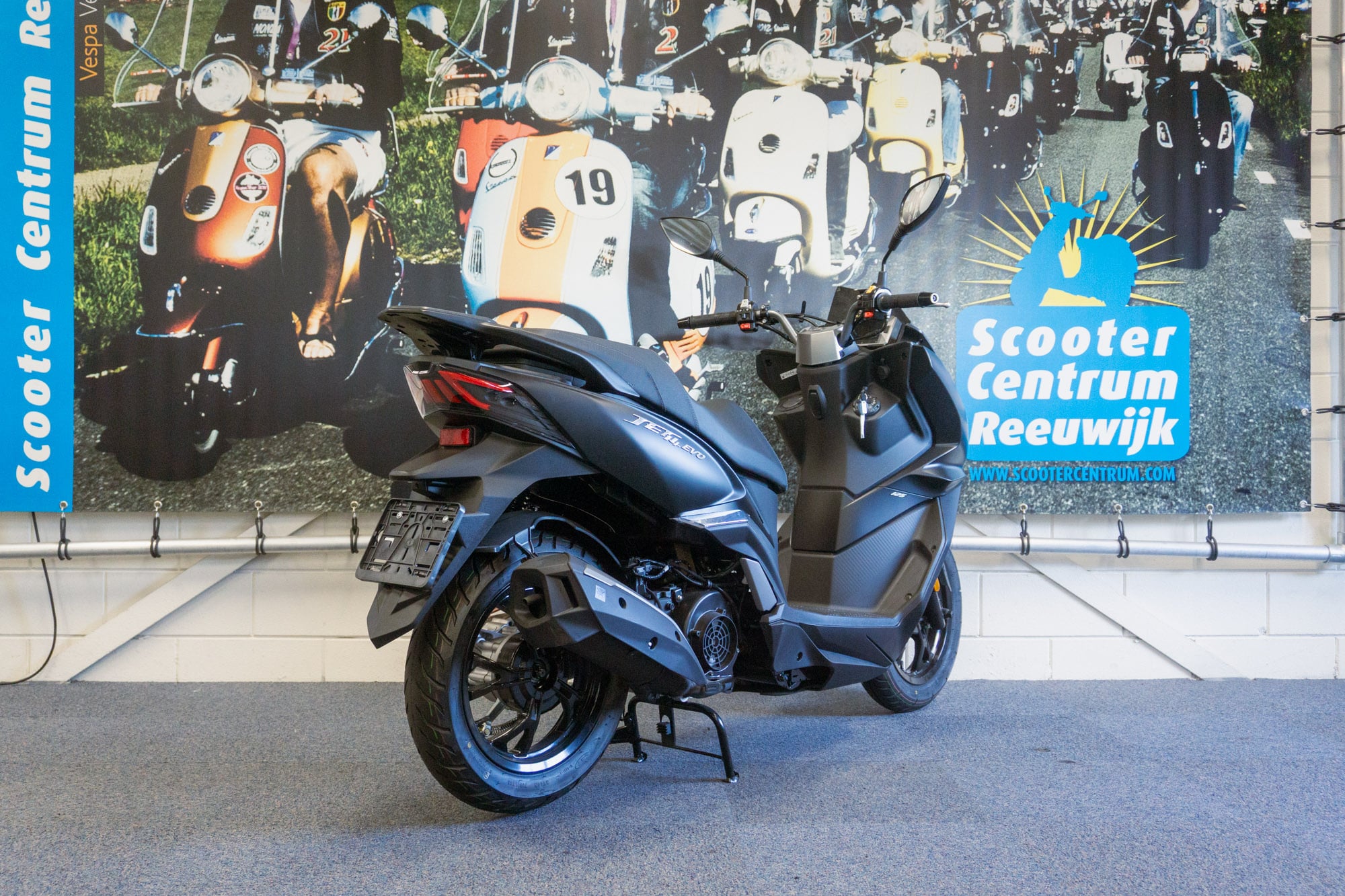 SYM Jet 14 EVO 125 AC Matzwart - 2026