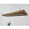 Hanging lamp wood acacia with upper and lower light