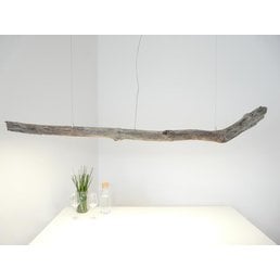 Lampe LED bois flotté suspension bois flotté ~ 190 cm