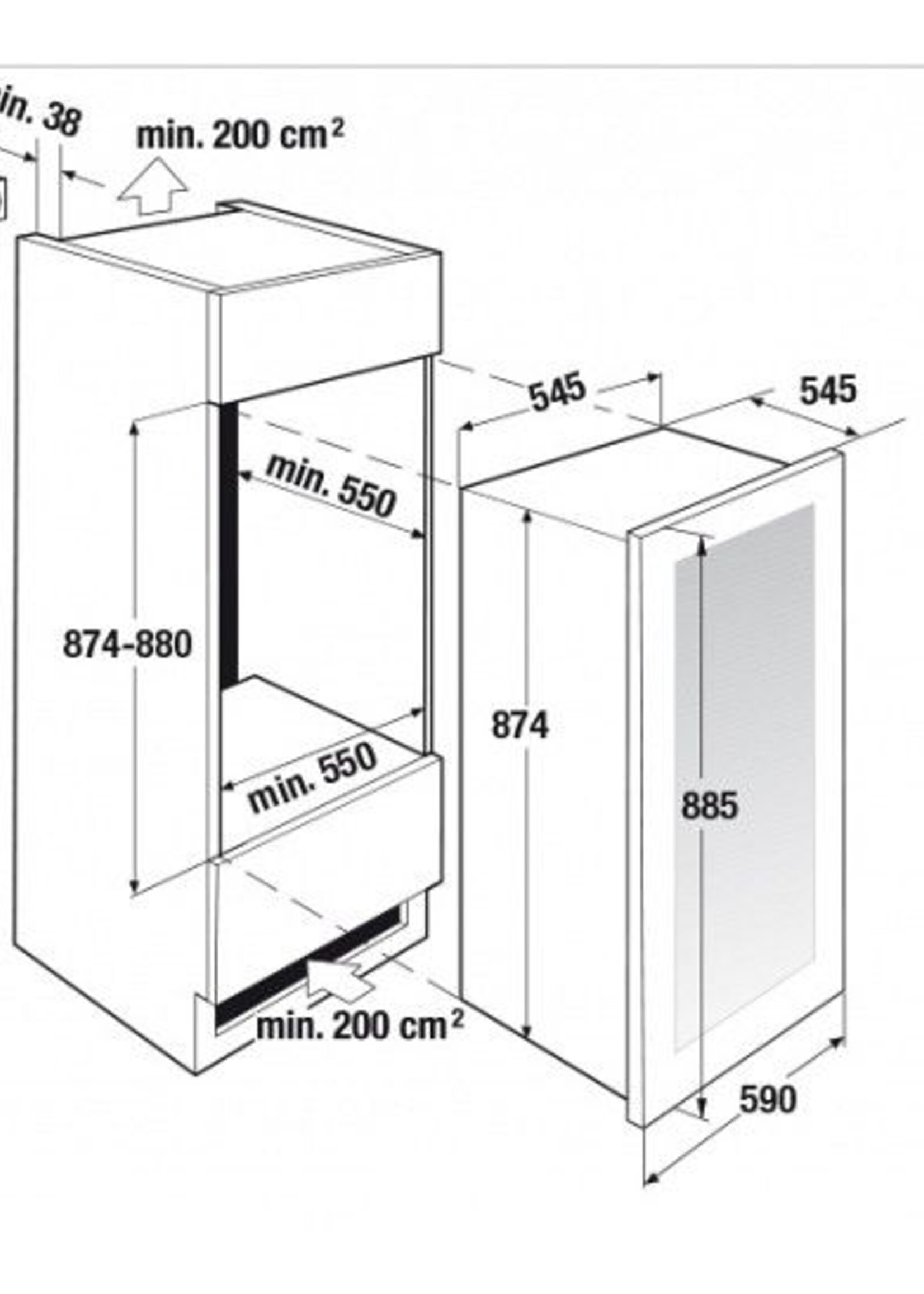 Küppersbusch EWK88002Z wijnklimaatkast