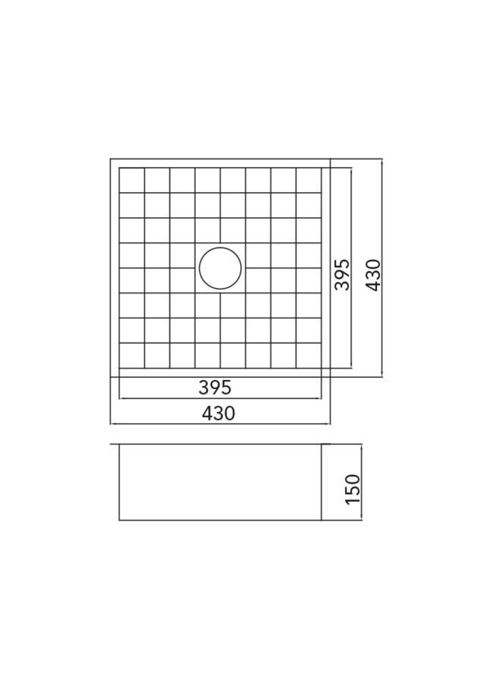 Caressi CAT4040 spoelbak