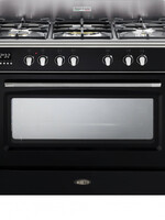 Boretti CFBG901ZW fornuis zwart - 90 cm