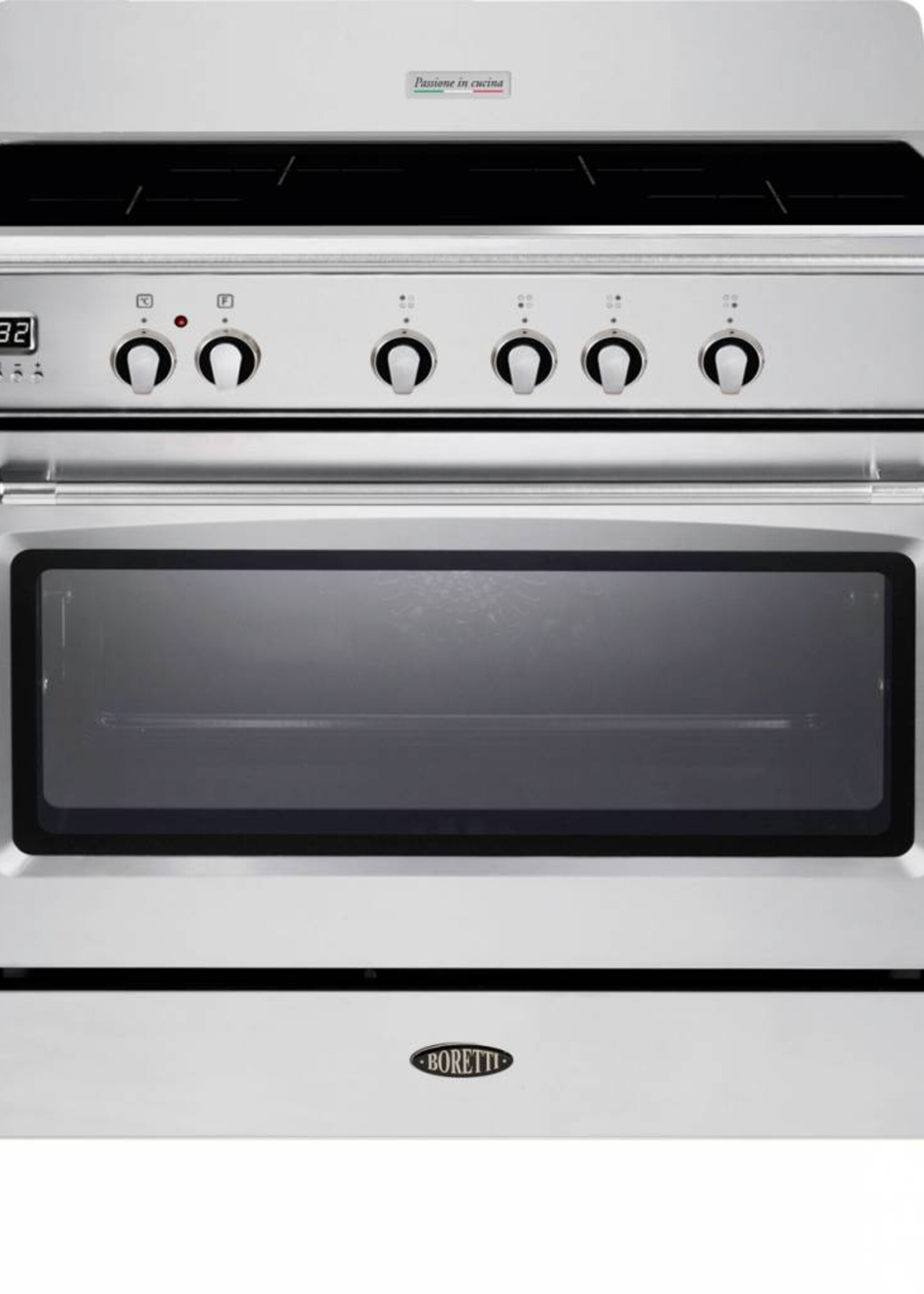 Boretti CFBI901IX fornuis rvs - 90 cm