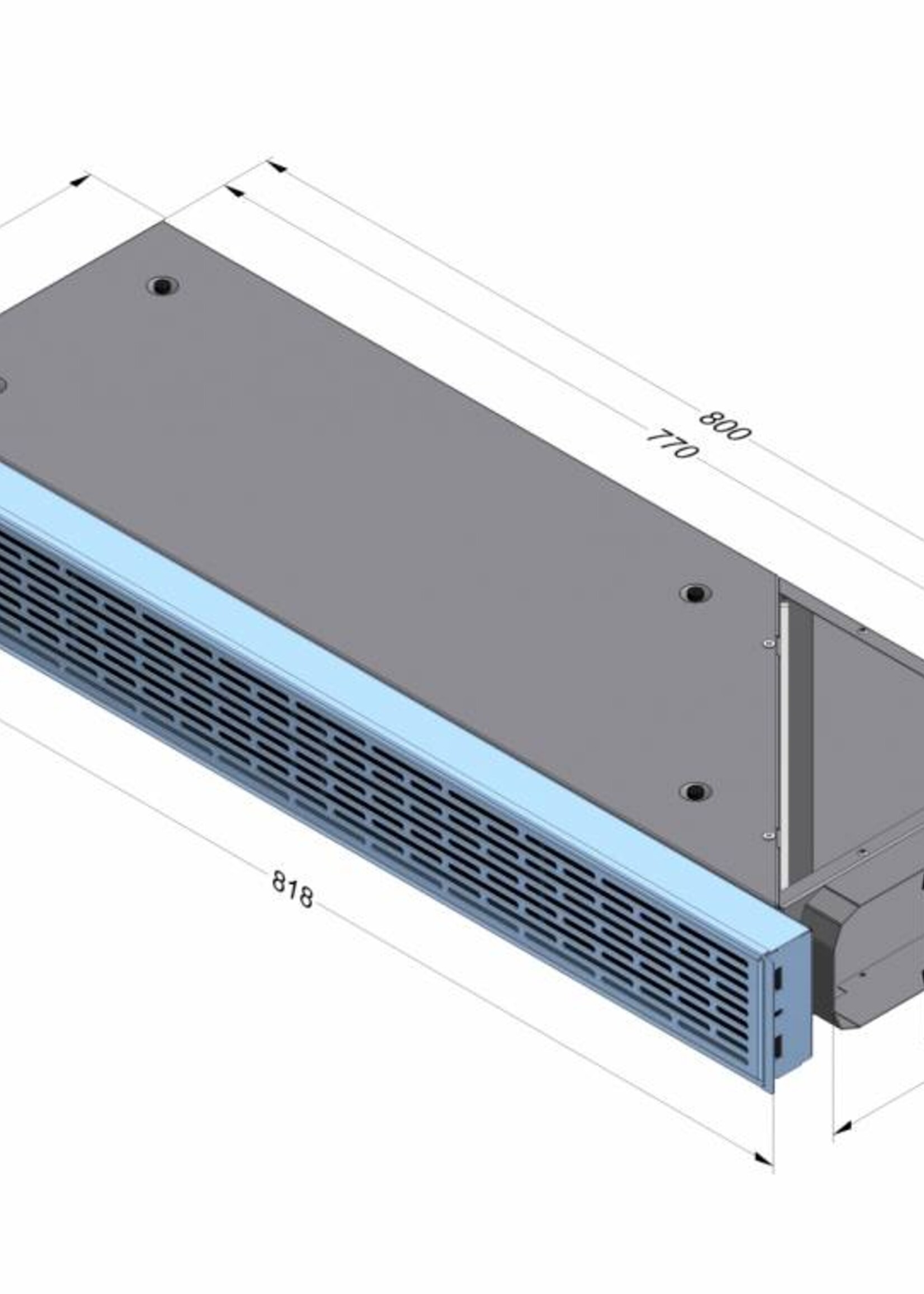 Novy 7910400 uitblaasbox met rvs rooster