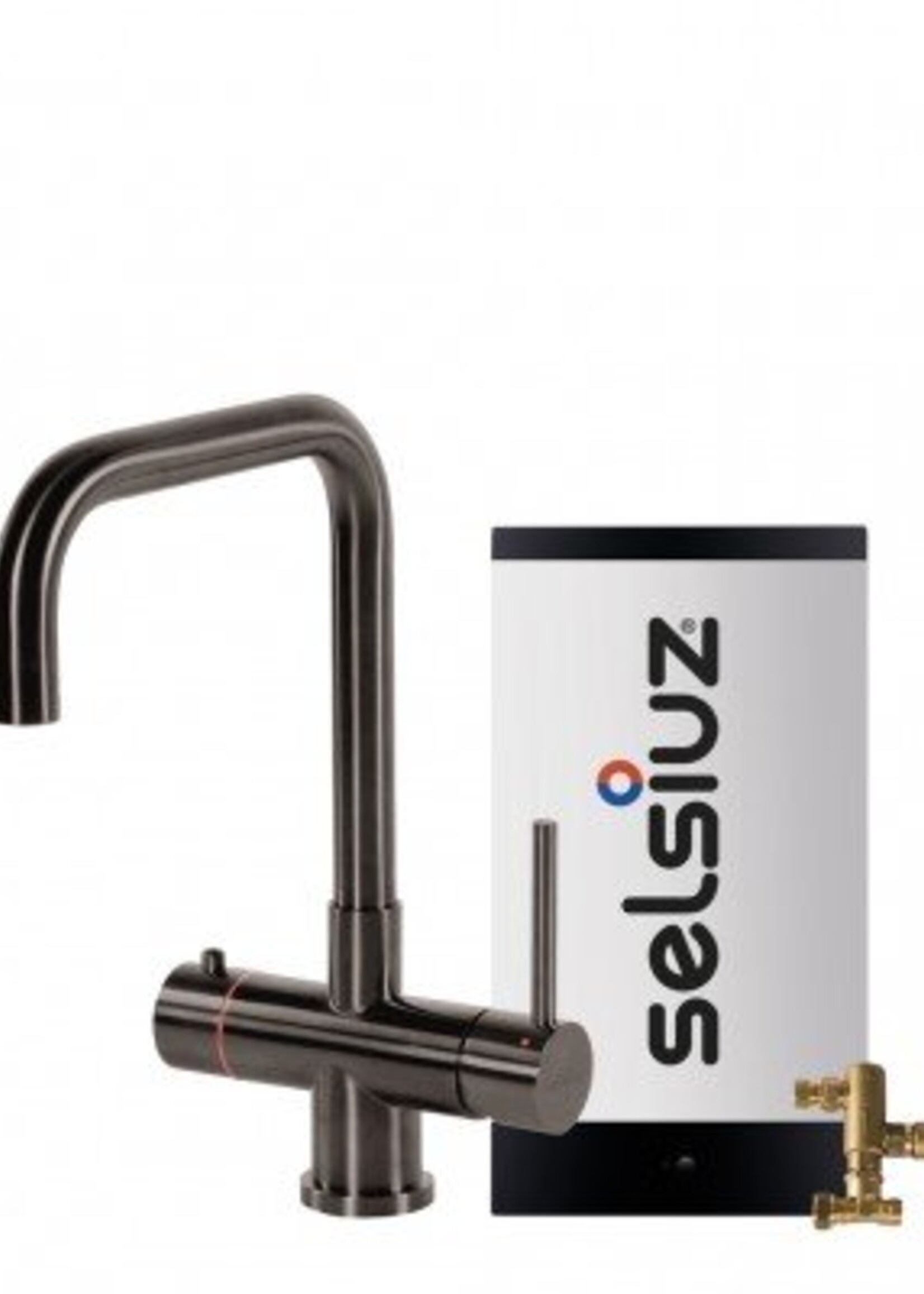Selsiuz 350217 3-in-1 Kokend waterkraan - Gun metal