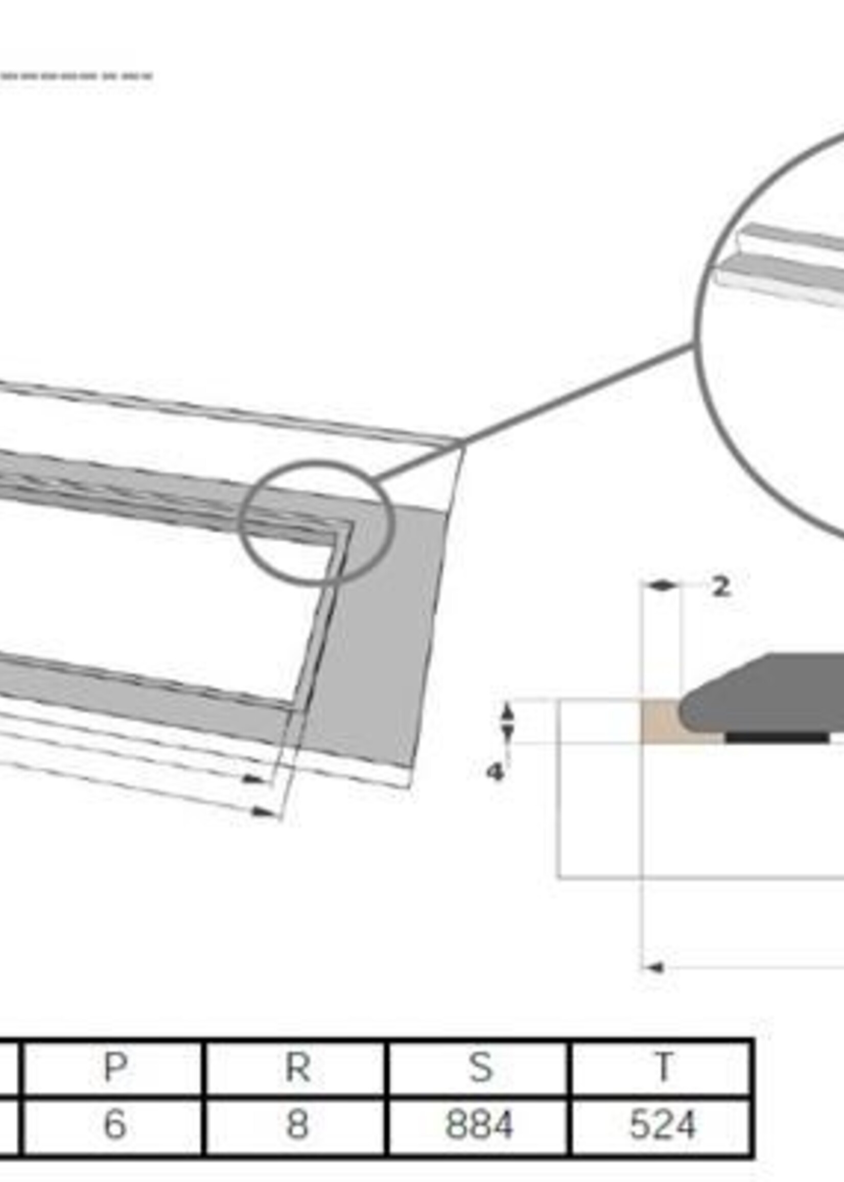 Novy 1758 Inductie kookplaat - 88 cm