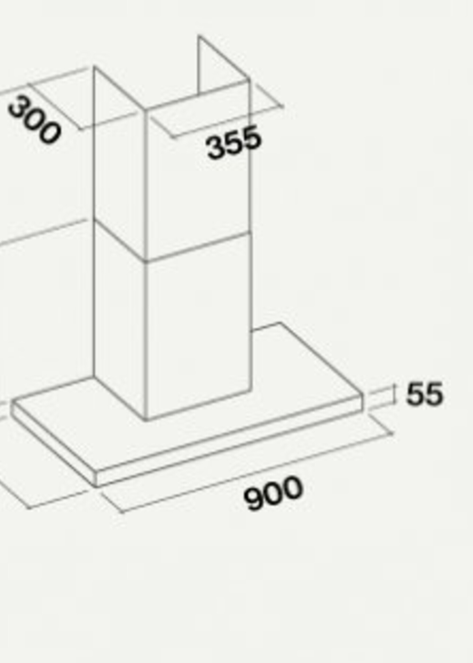 Falmec Falmec LUMINA NRS zwart 90cm