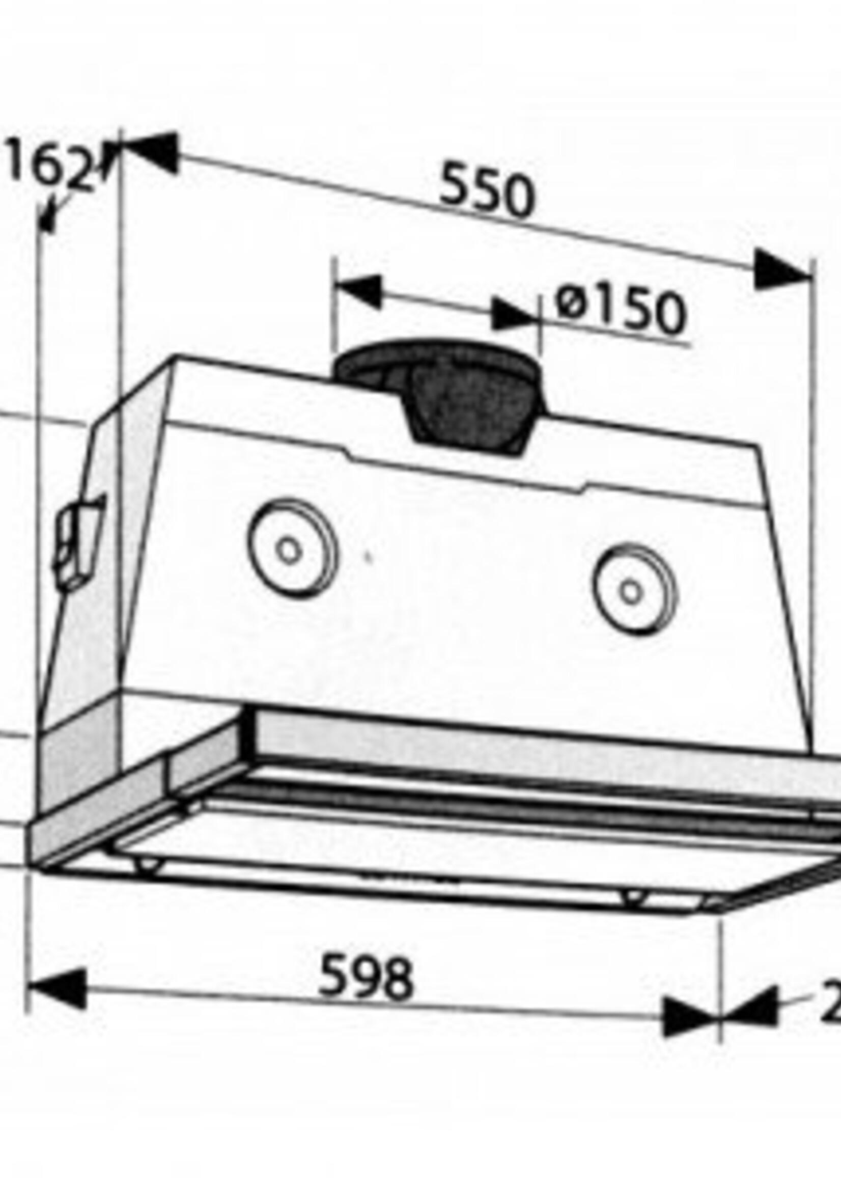 Novy 663 vlakscherm 60cm