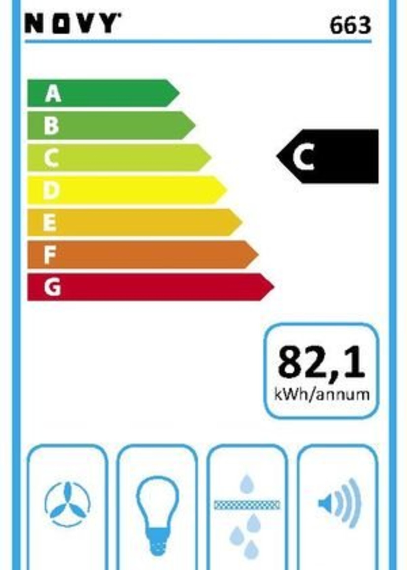 Novy 663 vlakscherm 60cm