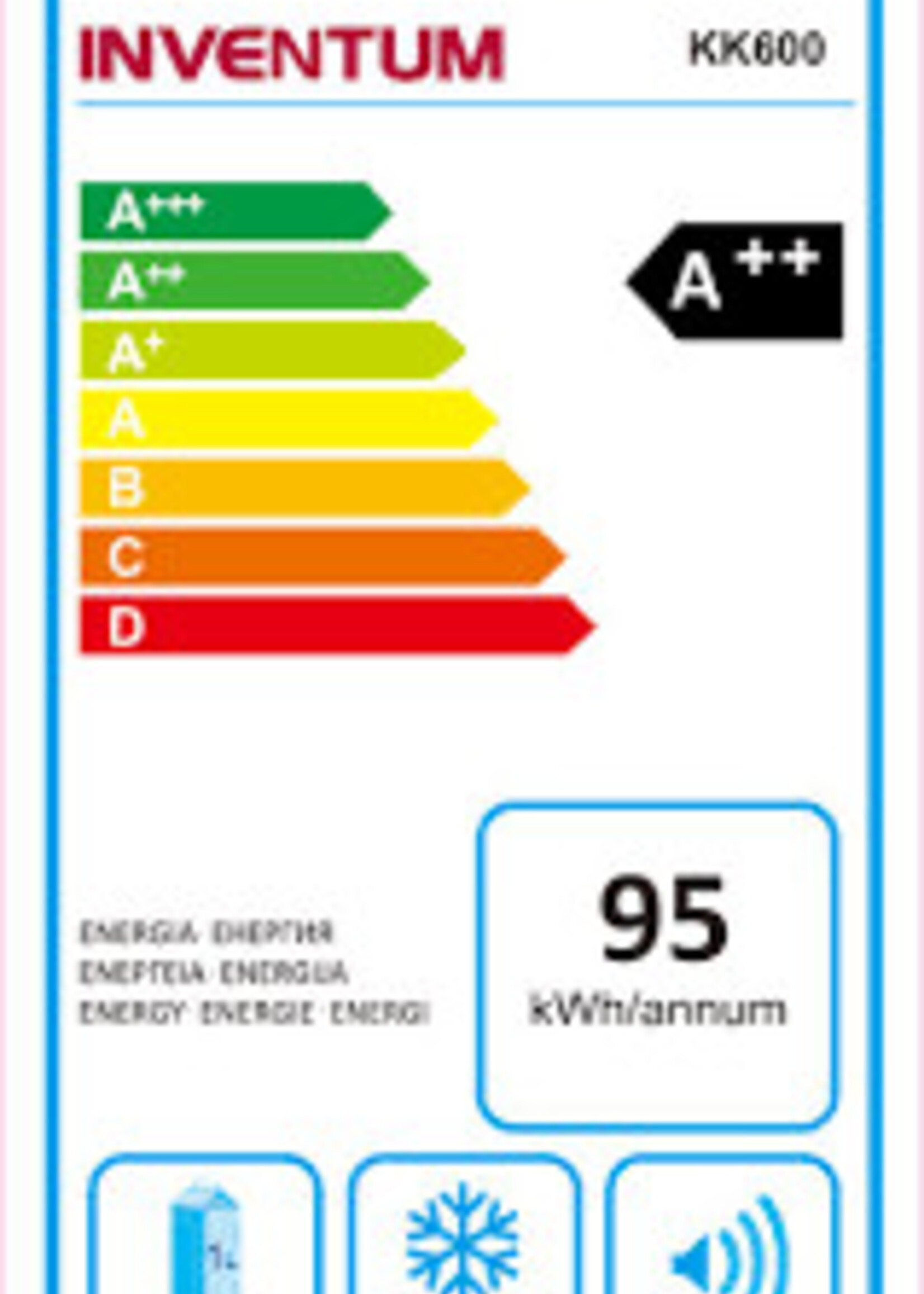 Inventum KK600 vrijstaande koelkast