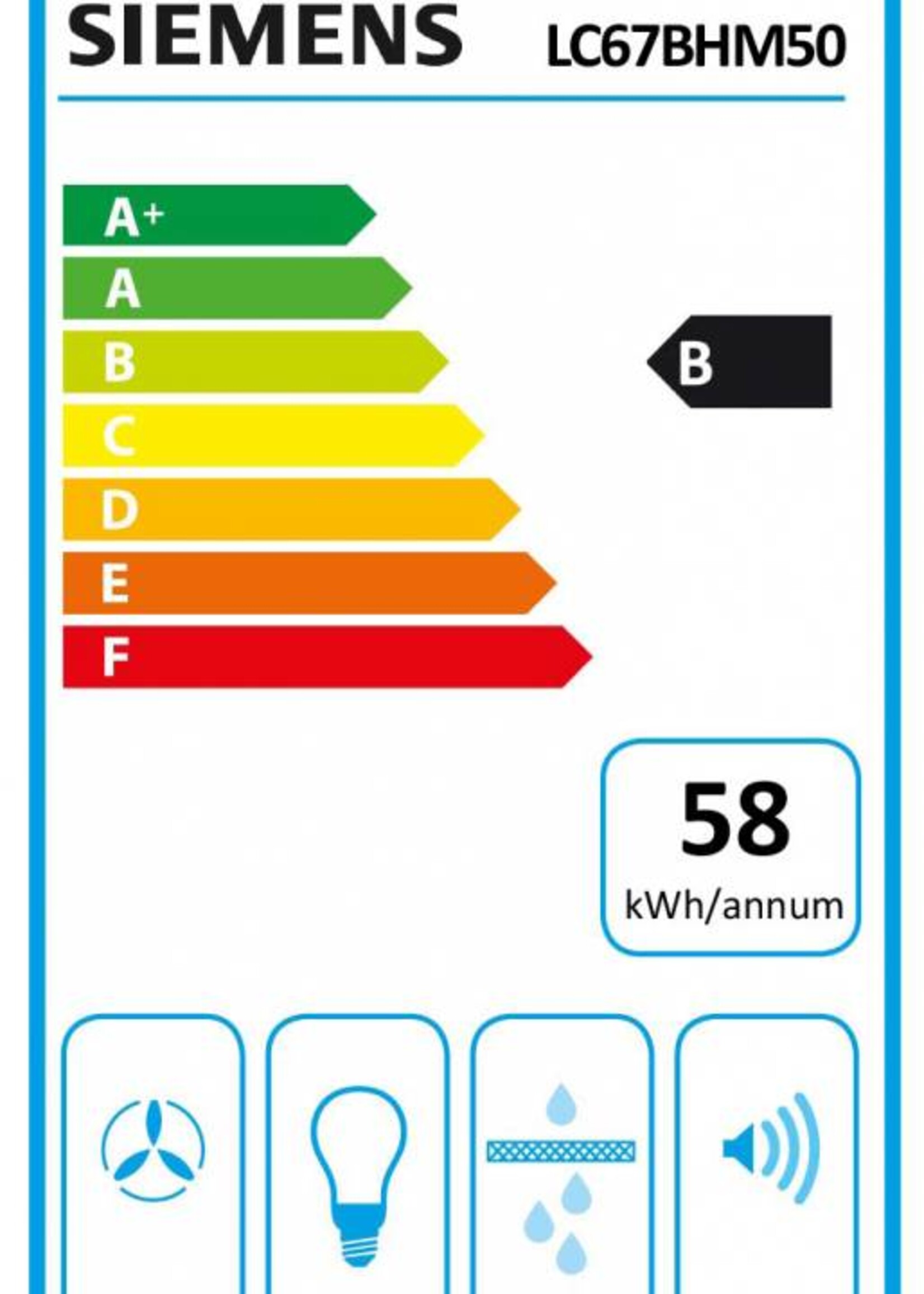 Siemens LC67BHM50 wandschouw 60cm
