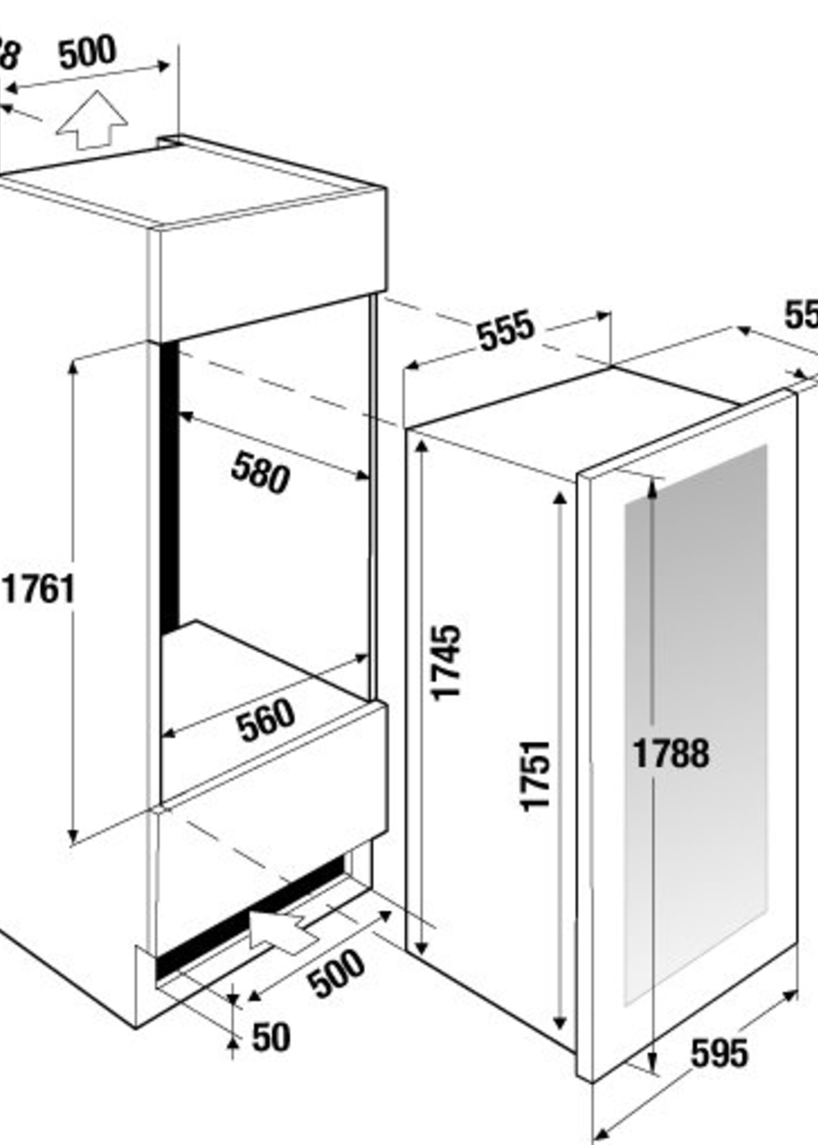 Küppersbusch FWK 8800.0 wijnklimaatkast 178cm