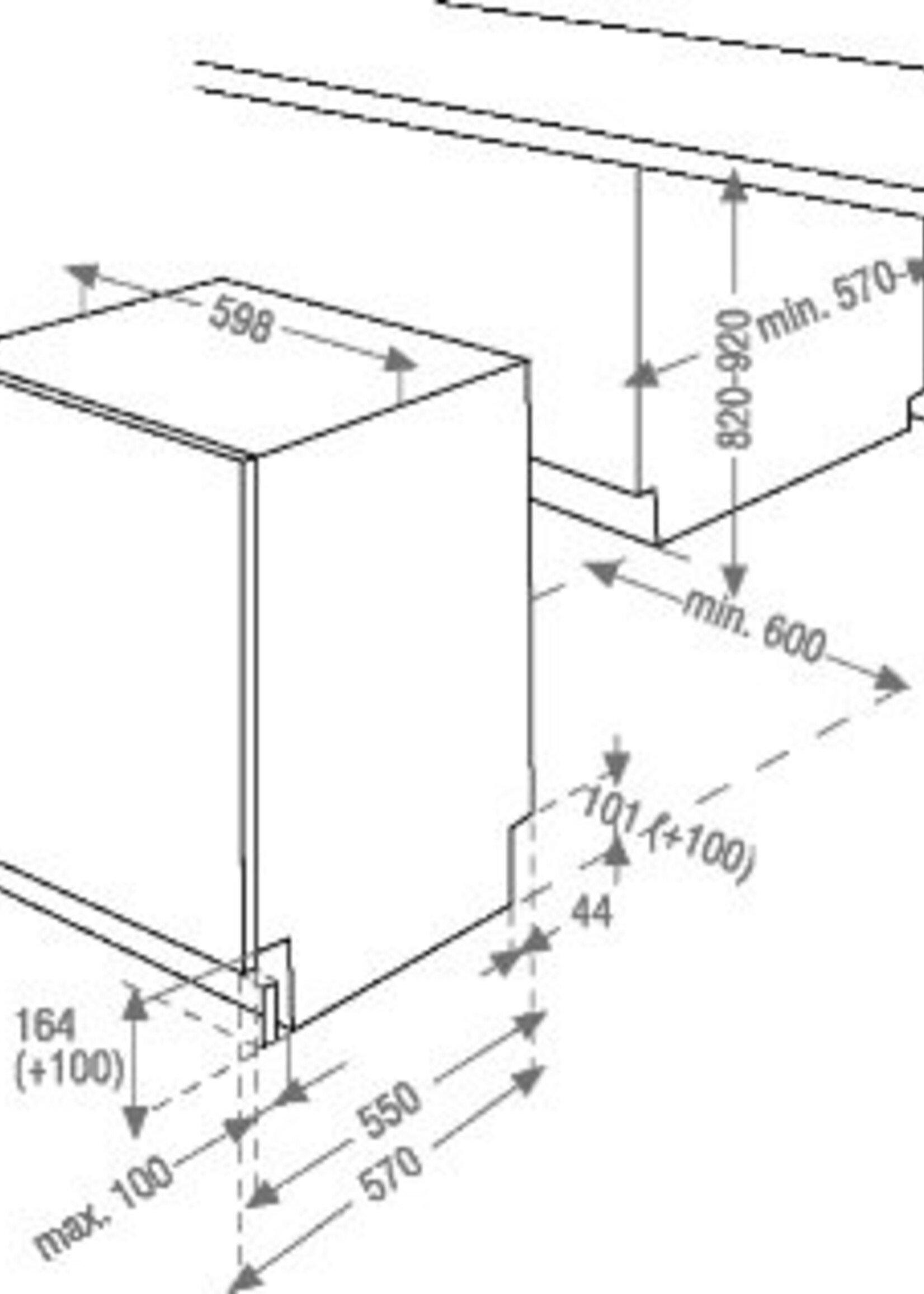 Beko DIN28420 inbouw-vaatwasser