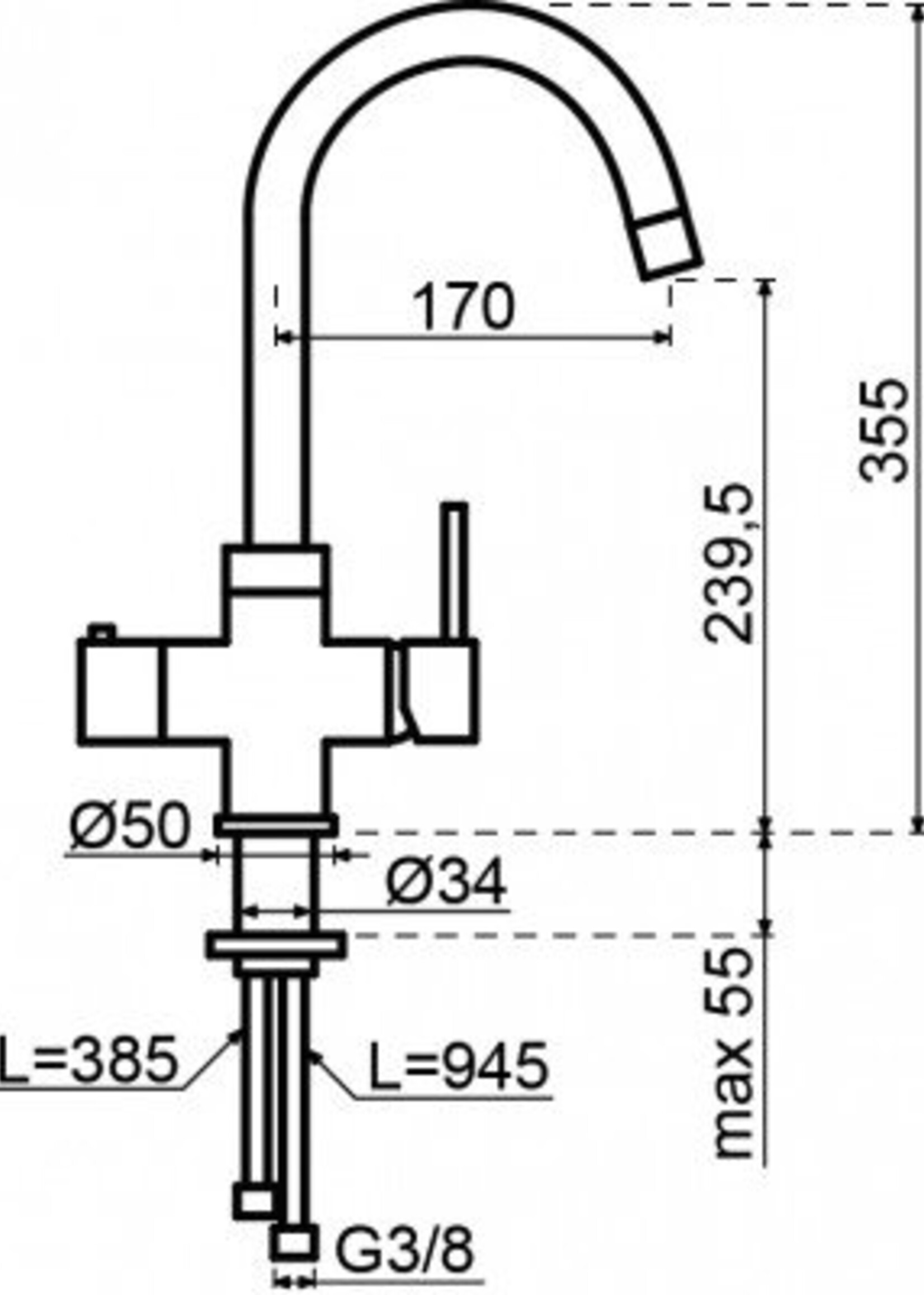 Selsiuz kokendwaterkraan ( combi boiler) 350206