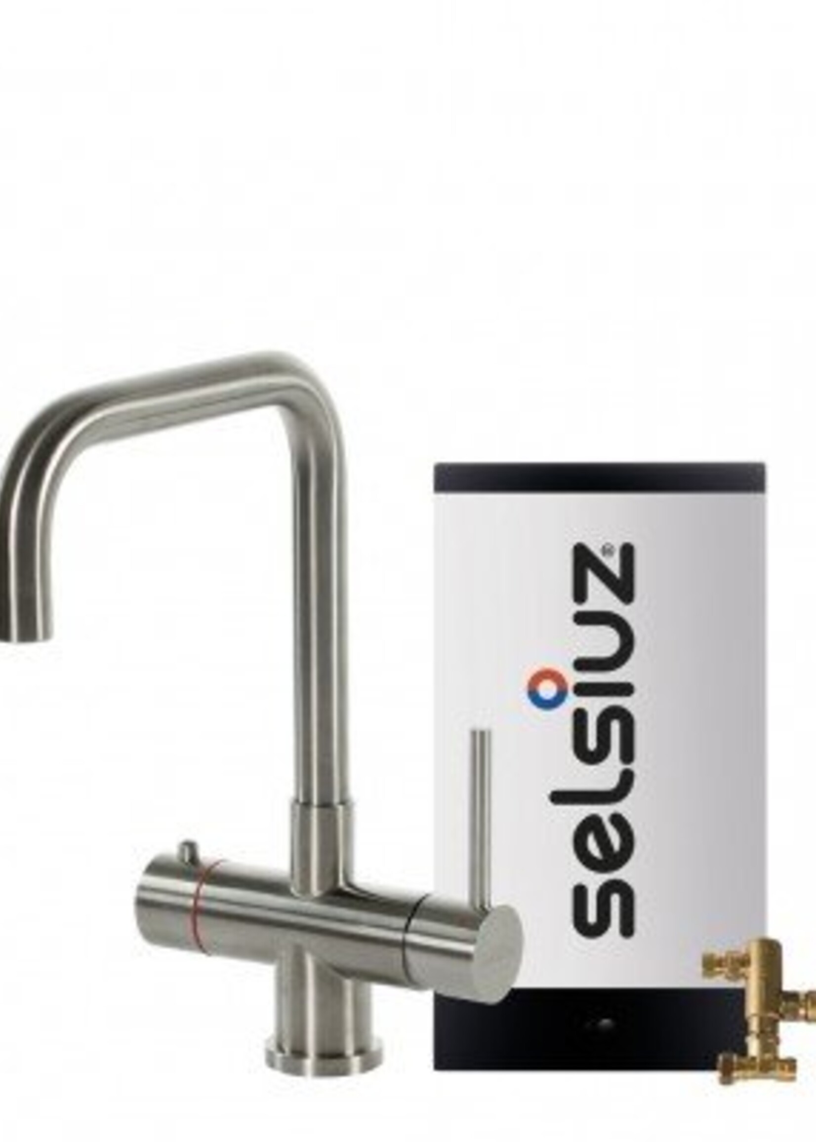 Selsiuz Selsiuz 350216 3-in-1 Haakse Kokend Waterkraan - Inox