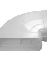 HR+ Luchtafvoer, plat, bocht (90 graden)