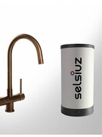 Selsiuz Copper Rond 3 in 1 kookkraan met SOLO boiler