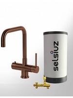 Selsiuz Copper Haaks 3 in 1 kookkraan met Combi Extra boiler