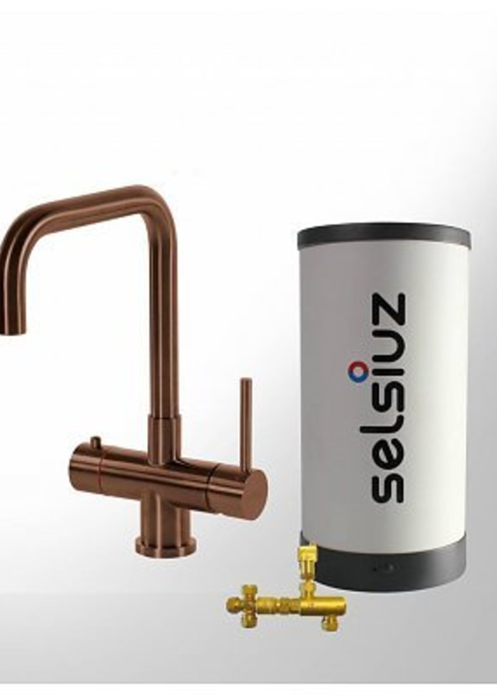 Selsiuz Copper Haaks 3 in 1 kookkraan met Combi Extra boiler
